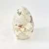 Διακοσμητικό κεραμικό αυγό με λουλουδάκια